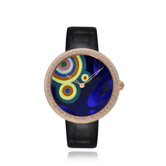 庚子黄金掐丝珐琅腕表（圆壳款）